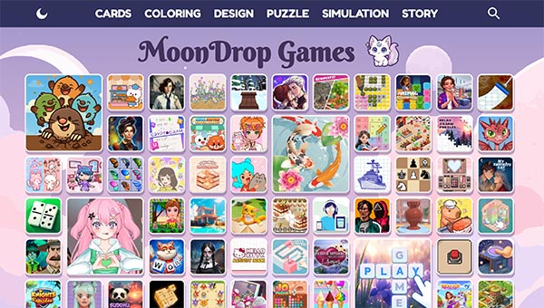Moondrop Games: Cozy Games for Women Moondrop Games Screenshot